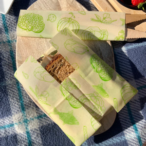 Beeswax Wraps - Re-usable, biodegradable and stylish (3 Pack)