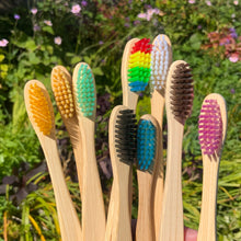 Load image into Gallery viewer, Bamboo Toothbrushes - Non plastic and great to use (10 Pack)
