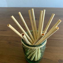 Load image into Gallery viewer, Bamboo Drinking Straws - Biodegradable and naturally renewing (12 Pack)
