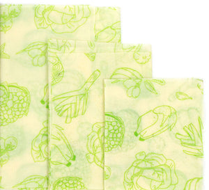 Beeswax Wraps - Re-usable, biodegradable and stylish (3 Pack)