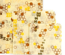 Load image into Gallery viewer, Beeswax Wraps - Re-usable, biodegradable and stylish (3 Pack)
